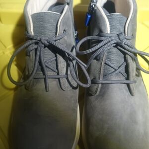 Kids Youth Gray Lace-Up Shoes